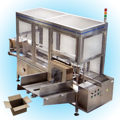 Automatic Case Erector With Bottom Taping